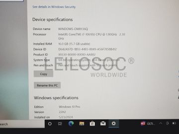 Portátil Dell Latitude 5310